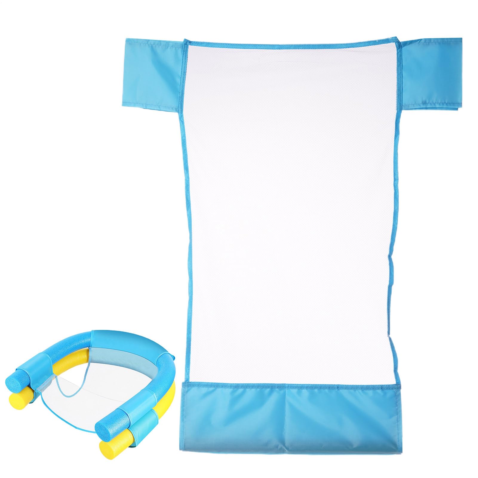 Pool Noodle Chair Net, Noodle Swimming Bed Float,Floating Mesh Chair,Sling Mesh Chair For Swimming Floating Noodle Chair,Pool Water Chair Pool Lounger For Swimming Pool Beach Sea Spa (No Foam Tube)
