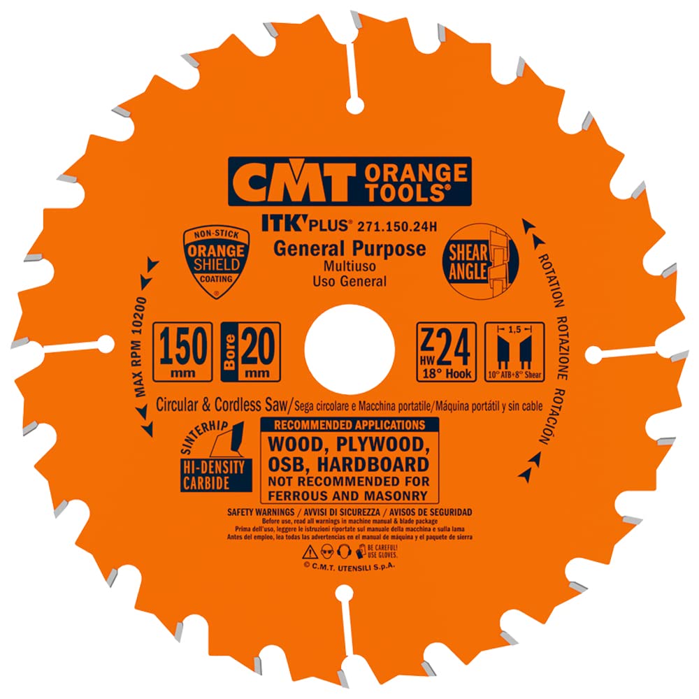 Lame circulaire ITK-Plus CMT 271.150.24h pour coupe de bois