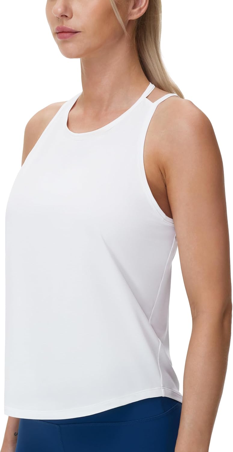 THE GYM PEOPLE Womens Racerback Workout Tank Tops Lightweight Stretchy Sleeveless Running Athletic Yoga Tee Shirts - Image 3