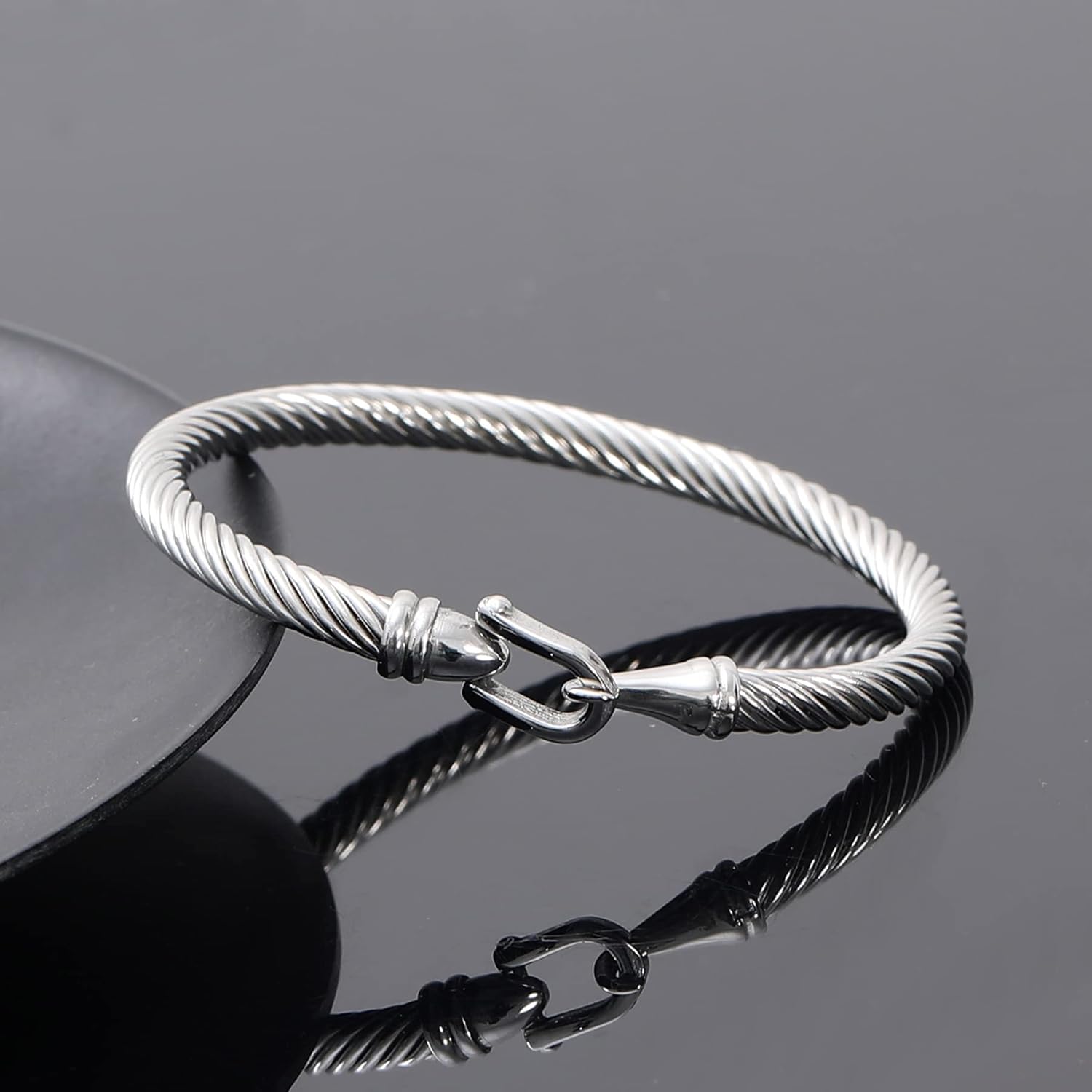 WFYOU 3PCS Stainless Steel Imperial Crown Bracelets for Men Gold Roman Numeral Bangle Bracelet Adjustable Cuff Bracelet Mens Luxury Jewelry Gifts - Image 8