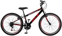 Bicicleta Aro 24 Alum kls Sport Gold Freio V-brake Mtb 21v