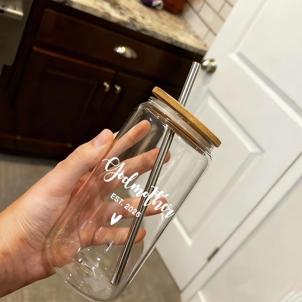 2026 Godmother Proposal Gift for Women, Promoted to Godmother Cup, Pregnancy Announcement Gifts for God Mother, Gifts for Mother's day Thanksgiving Christmas Birthday from Godchild, New Godma Gift - Image 3