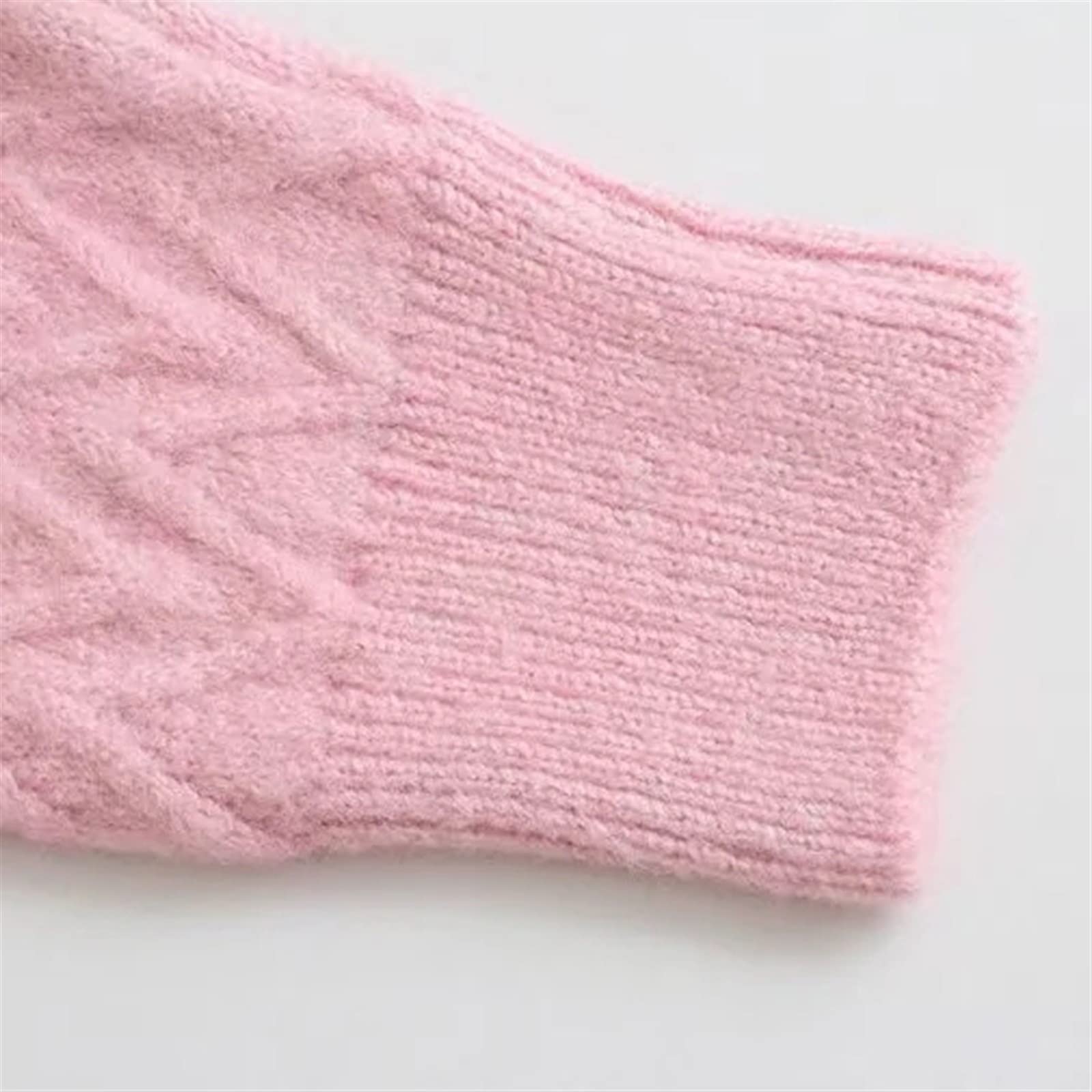 Damskie swetry sweter damski dzianinowe kardigany dekolt w serek różowy kardigan damski top z długim rękawem kieszeń damska dzianinowa kurtka