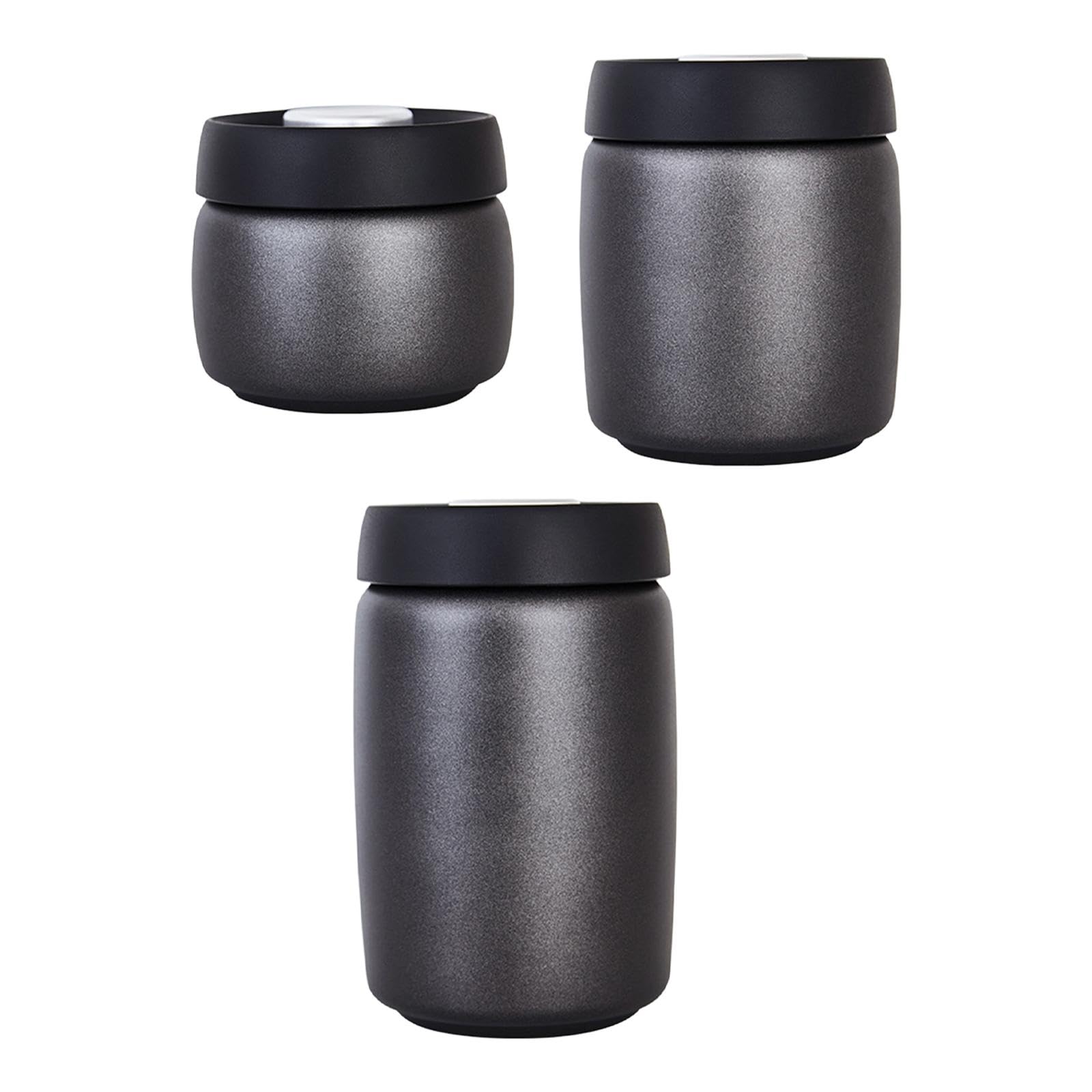 STYLEHEAVEN Airtight Coffee Jar Multipurpose Vacuum Seal Container for Rice Cookies Nuts 400Ml 9.5X9.5Cm
