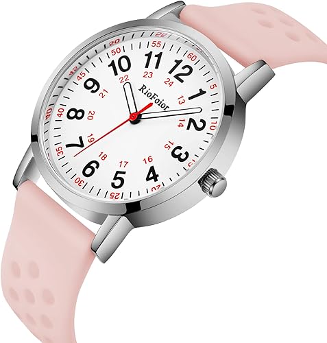 Miniatura 2 de Reloj de enfermera para enfermeras, estudiantes de enfermería, profesionales médicos, médicos, con variedad de colores, segunda mano y 24 horas,