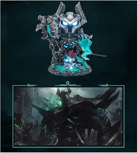 Miniatura 7 de JXFY Figura Mordekaiser de League of Legends delicada y bonita estatua para regalo de la liga de leyendas viene con caja original y tarjeta de