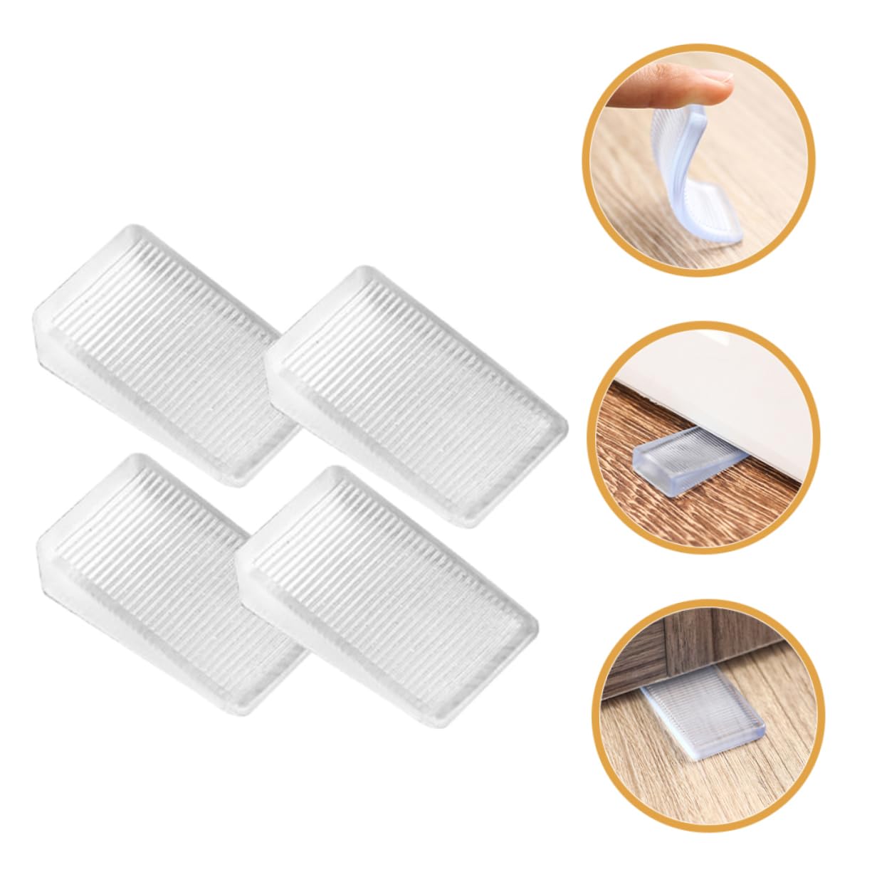 Veemoon Djustable Leveling Wedges and Shims 4pc Set for Furniture Bookshelves and Tables