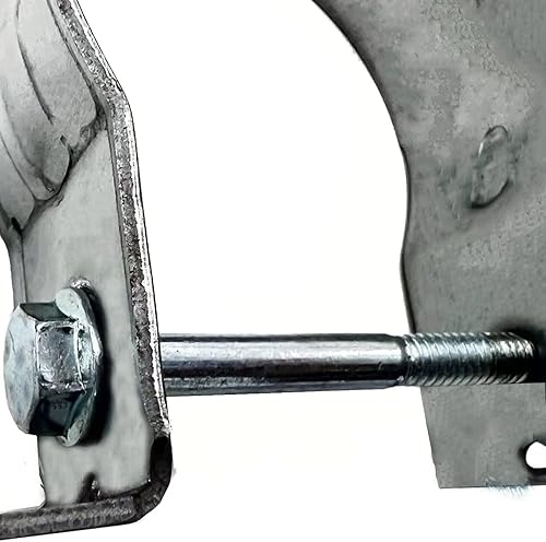 Miniatura 4 de Soportes de valla SupConn (12 unidades), amarre de tubo de 2-38 pulgadas, soporte de valla de acero a madera, soporte de poste de valla galvanizado,