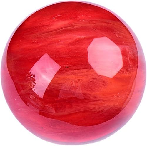Miniatura 9 de Bola de cristal de cuarzo fundido rojo transparente  Bola de obsidiana roja  Esfera de bola de rubí de cristal rojo natural  Piedra preciosa de