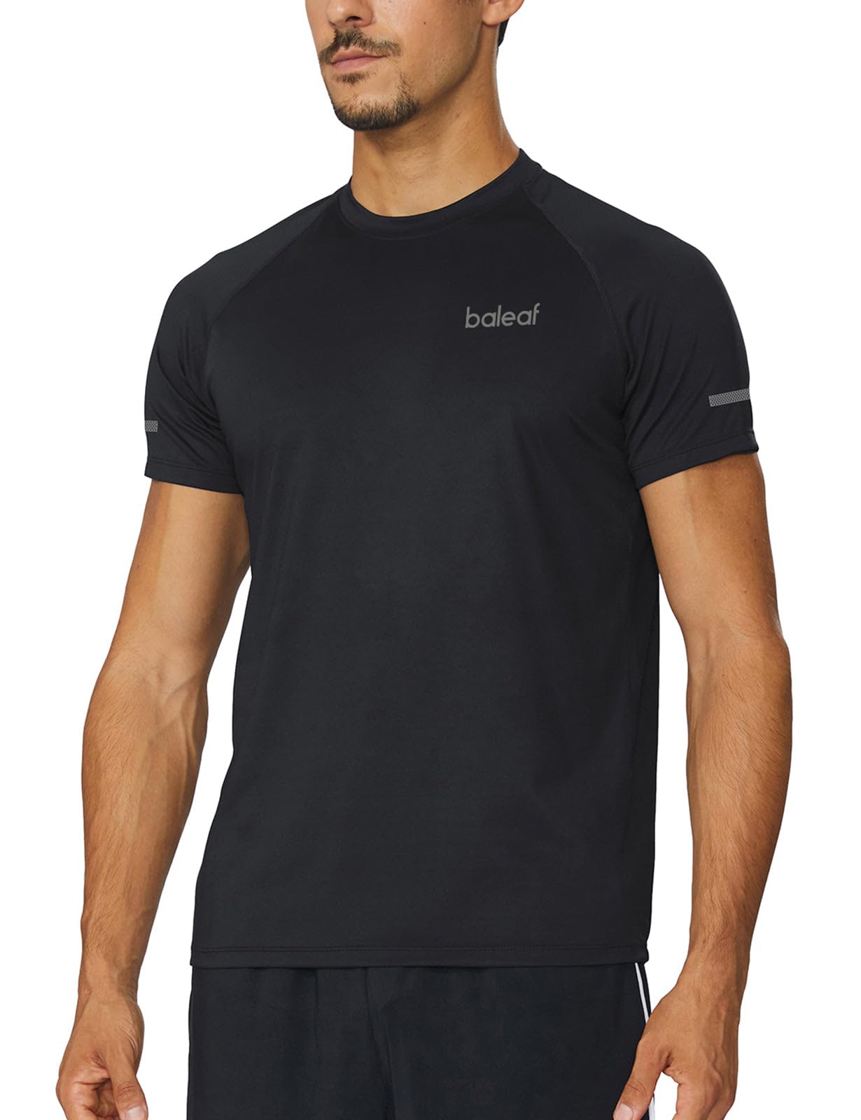 baleafMen's Workout Running Shirts Short Sleeve Athletic T-Shirt Quick Dry
