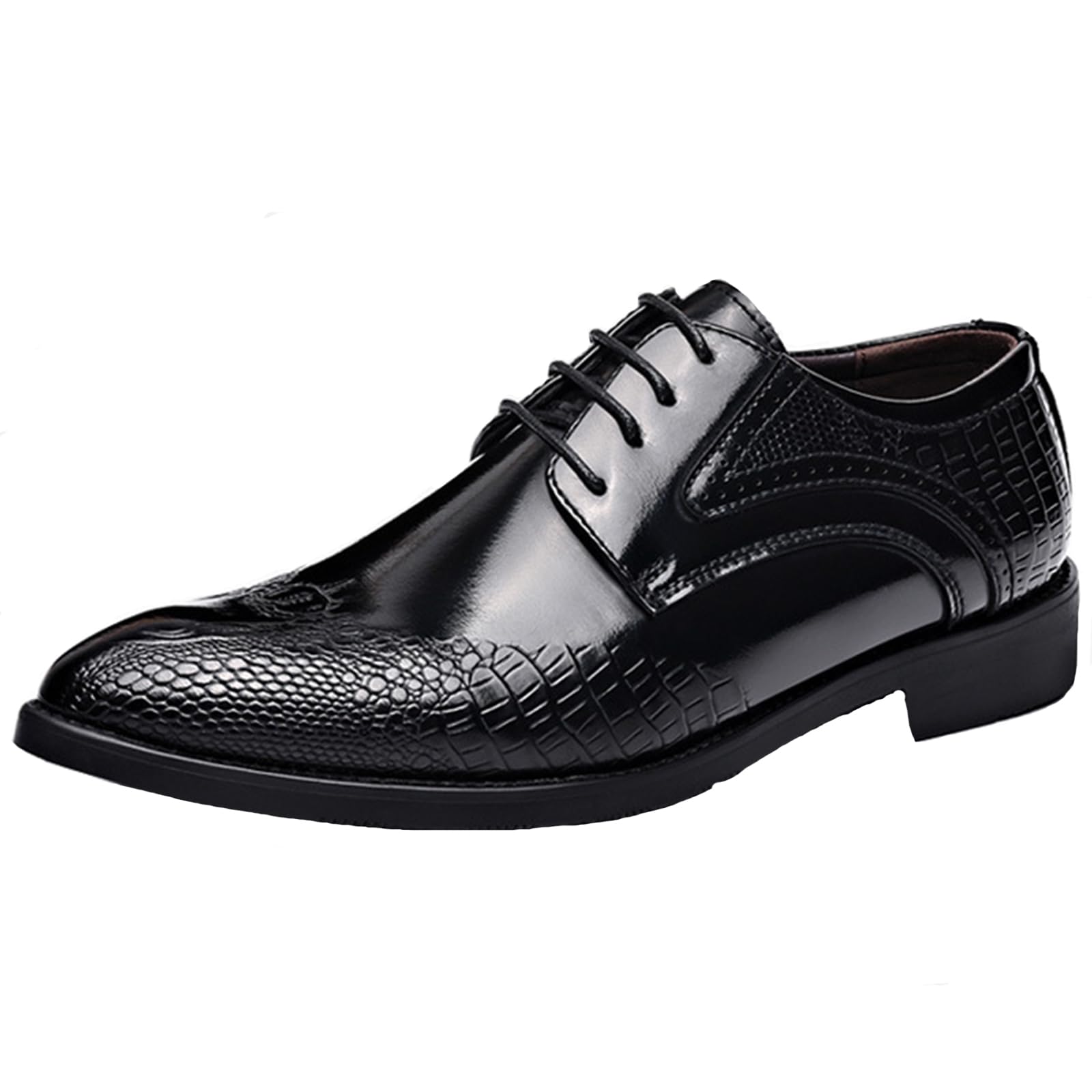 Scarpe Oxford da Uomo Stringate Scarpe Matrimonio in Pelle Antiscivolo