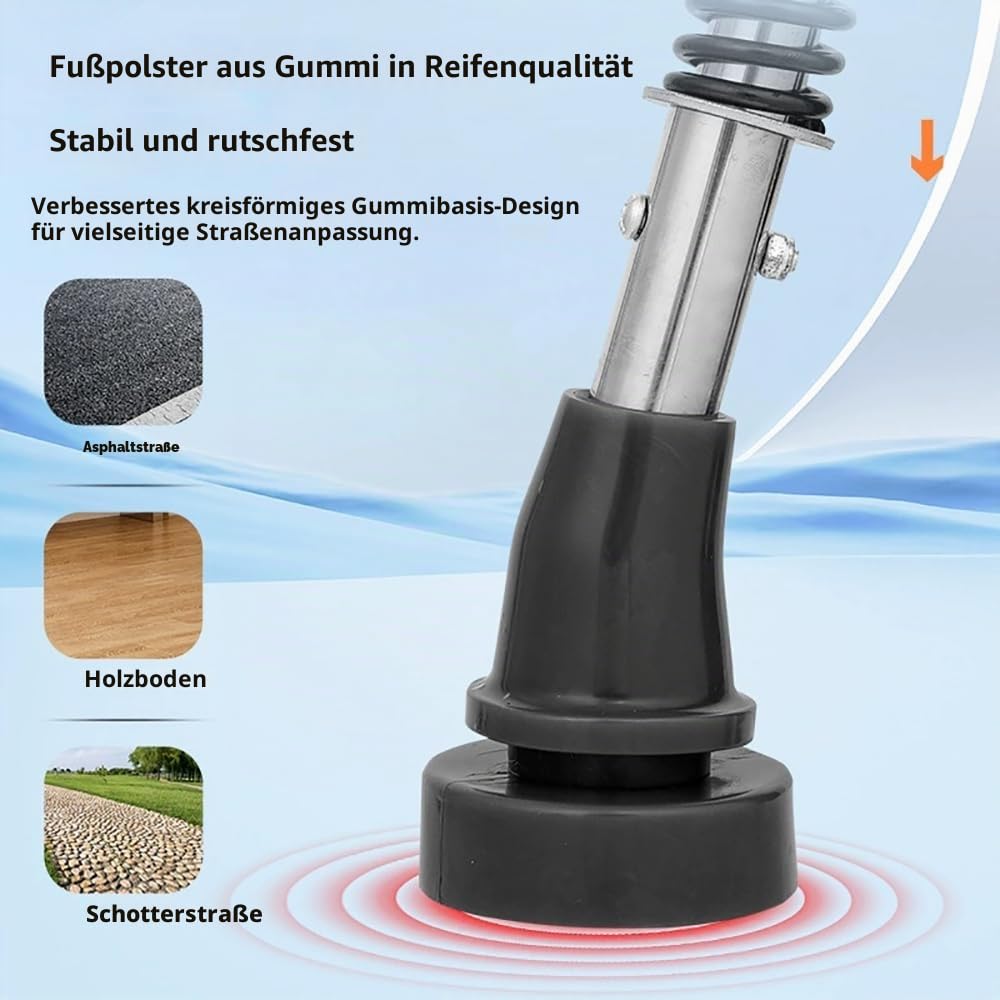 Krücken,Achselkrücken,Achselkrücken Höhenverstellbar,1 Paar(2pcs),Höhenverstellbar,Mit Weichen Unterarm-und Handauflagen,stoßdämpfend,Zusammenklappbar,für Behinderte nach Beinverletzungen Operationen