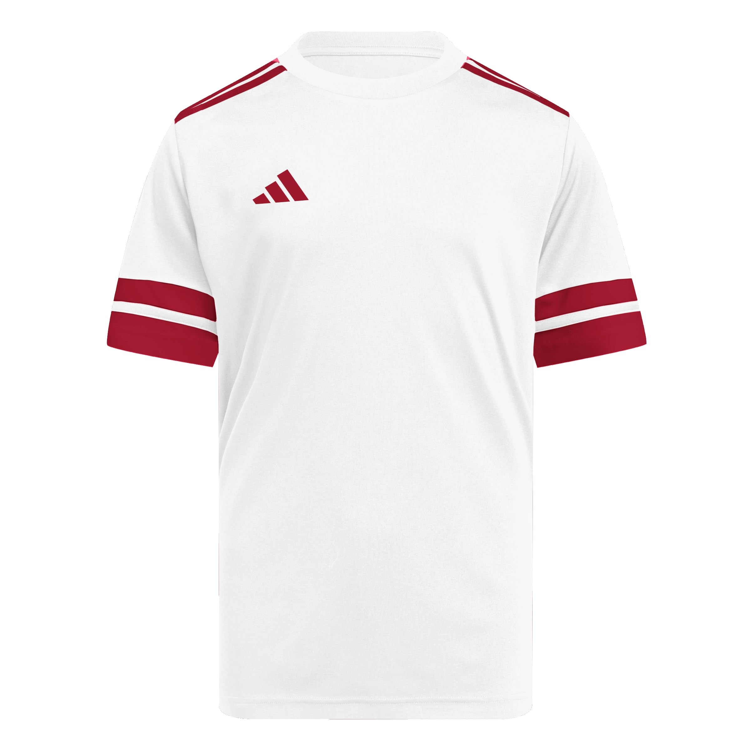 SQUA25 JSY Y Unisex Çocuk Kısa Kollu Forma/Tişört, white/team power red 2, 13-14 Yaş