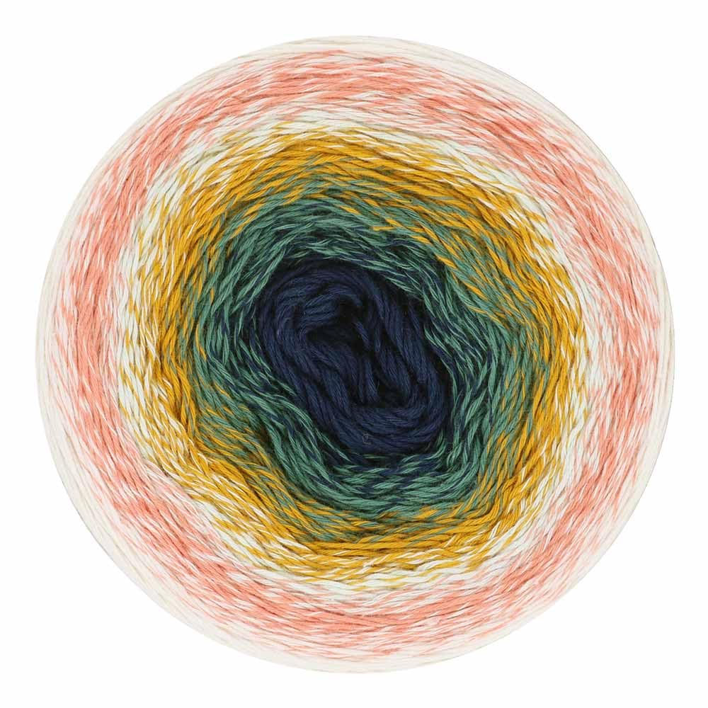 Scheepjes Cotton Whirl (1000m) Fingering Weight Yarn - Soft and Breathable, for Knitters and Crocheters, 720 Coastal Cottage, 1 x 226g