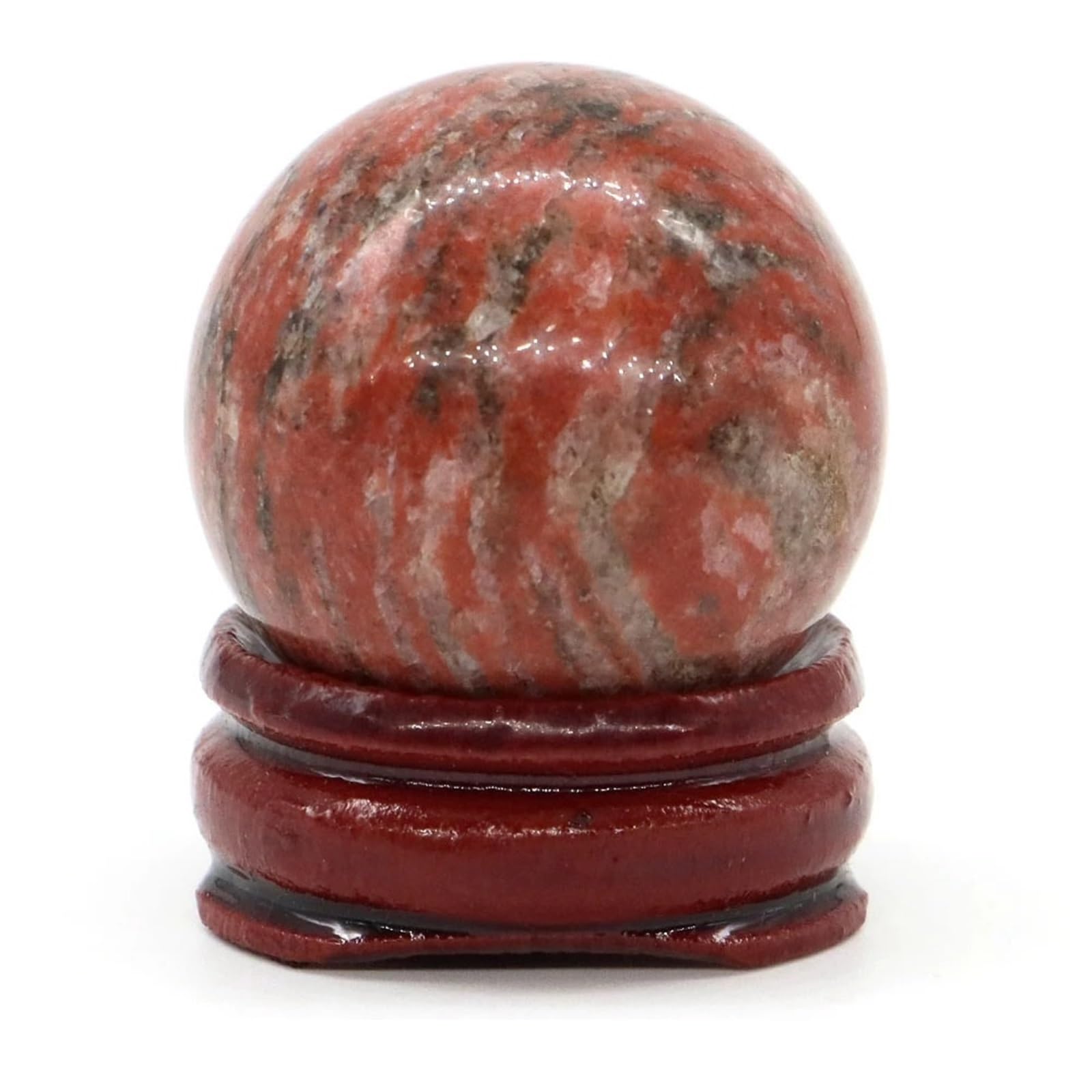 BAYNOPURIN Crystal Sphere 30mm Stone Sphere Quartz Globe Mineral Collection Household Decor