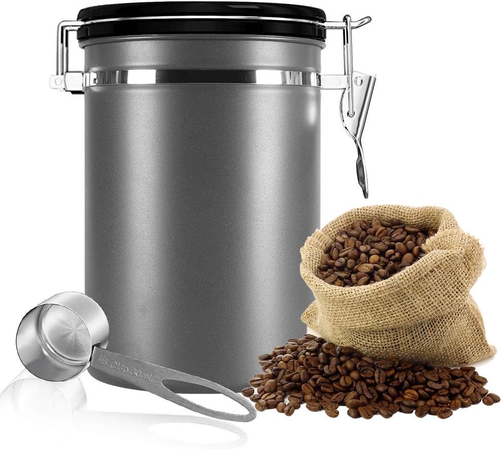Stainless Steel Coffee container Large Coffee canister Rust