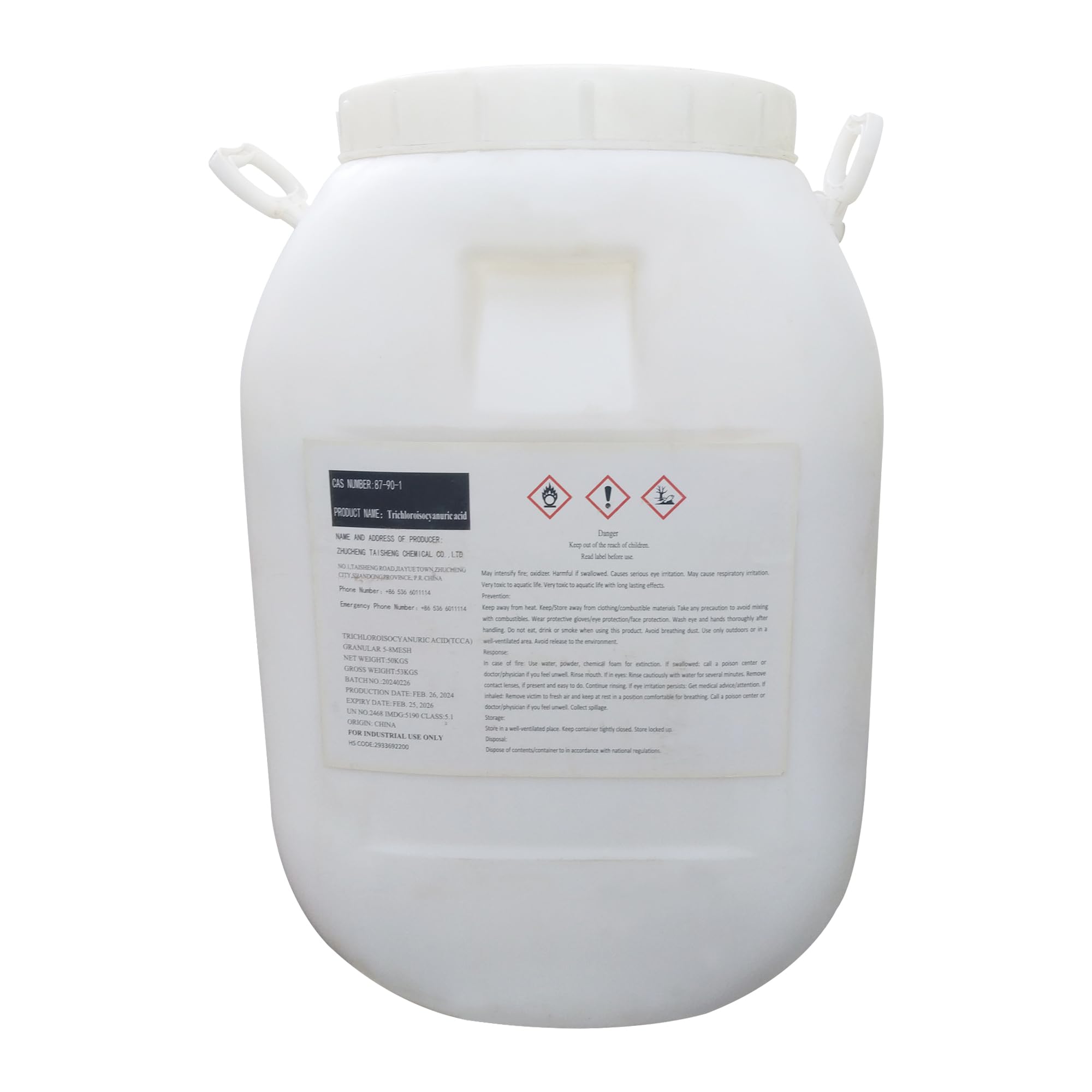POOLTOOL Swimming Pool Chlorine 25 kg, Swimming Pool TCCA 90 Granules/Powder (25 kg Drum)