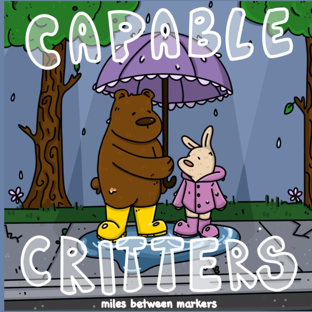 Capable Critters: Coloring Book for Adults & Teens with Cozy Animal Scenes