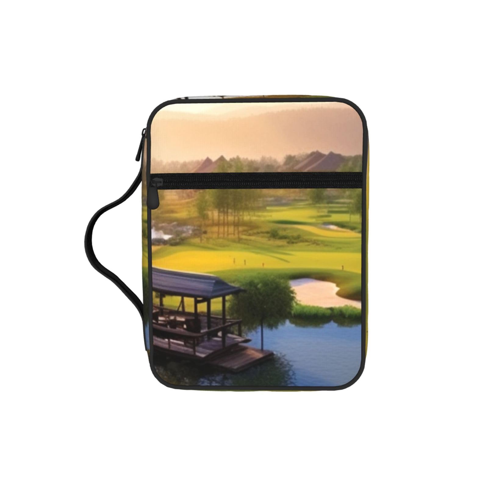 Golf Resort Park Bible Cover Case Waterproof Bible Bag With Handle Organizer Storage Book Cover For Bible Study