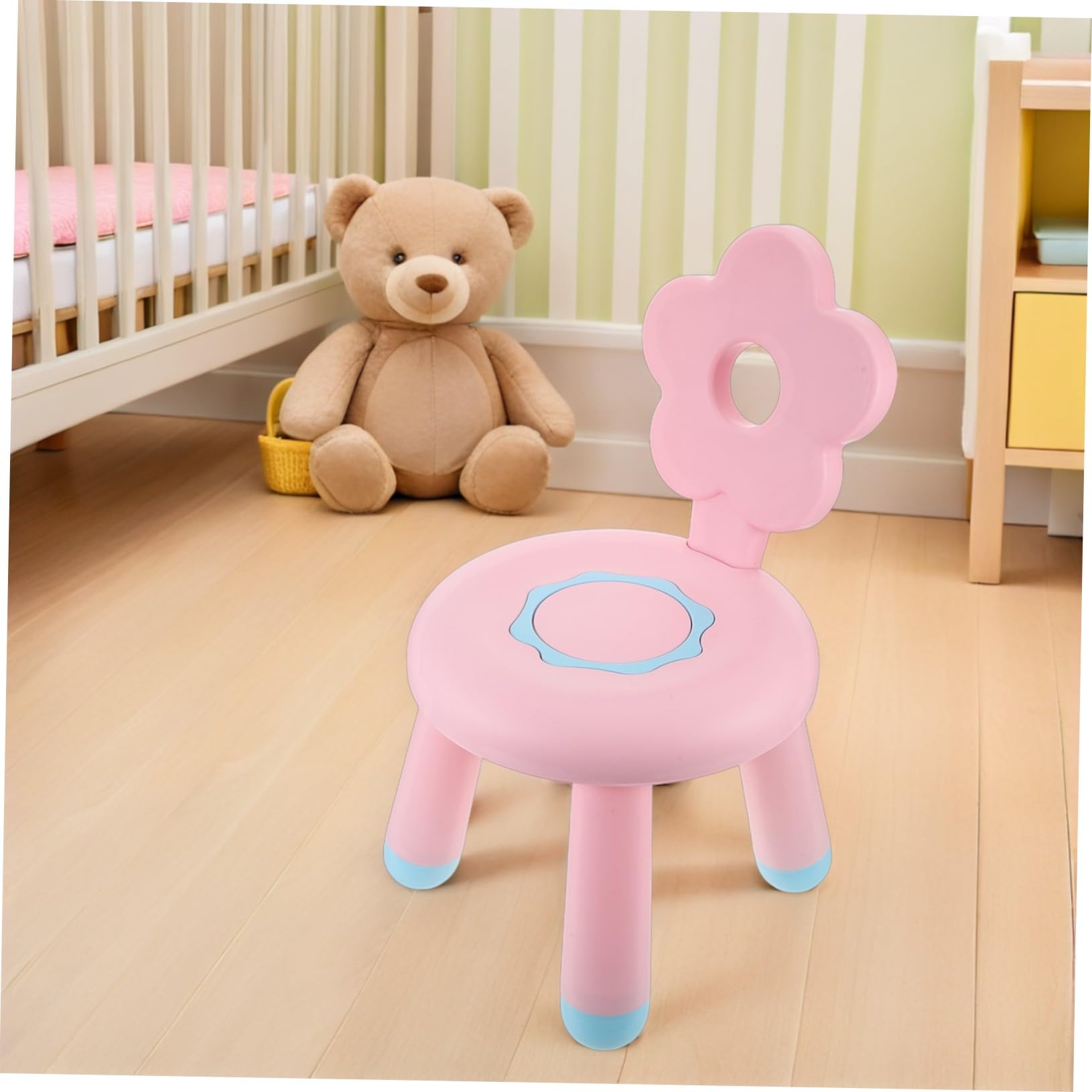 Zerodeko Tabouret Garçon Fille Plastique Épais Petit Siège Cartoon pour Salle de Bain Cuisine et Entrée Tabouret Marchepied Portable pour Tout-Petits
