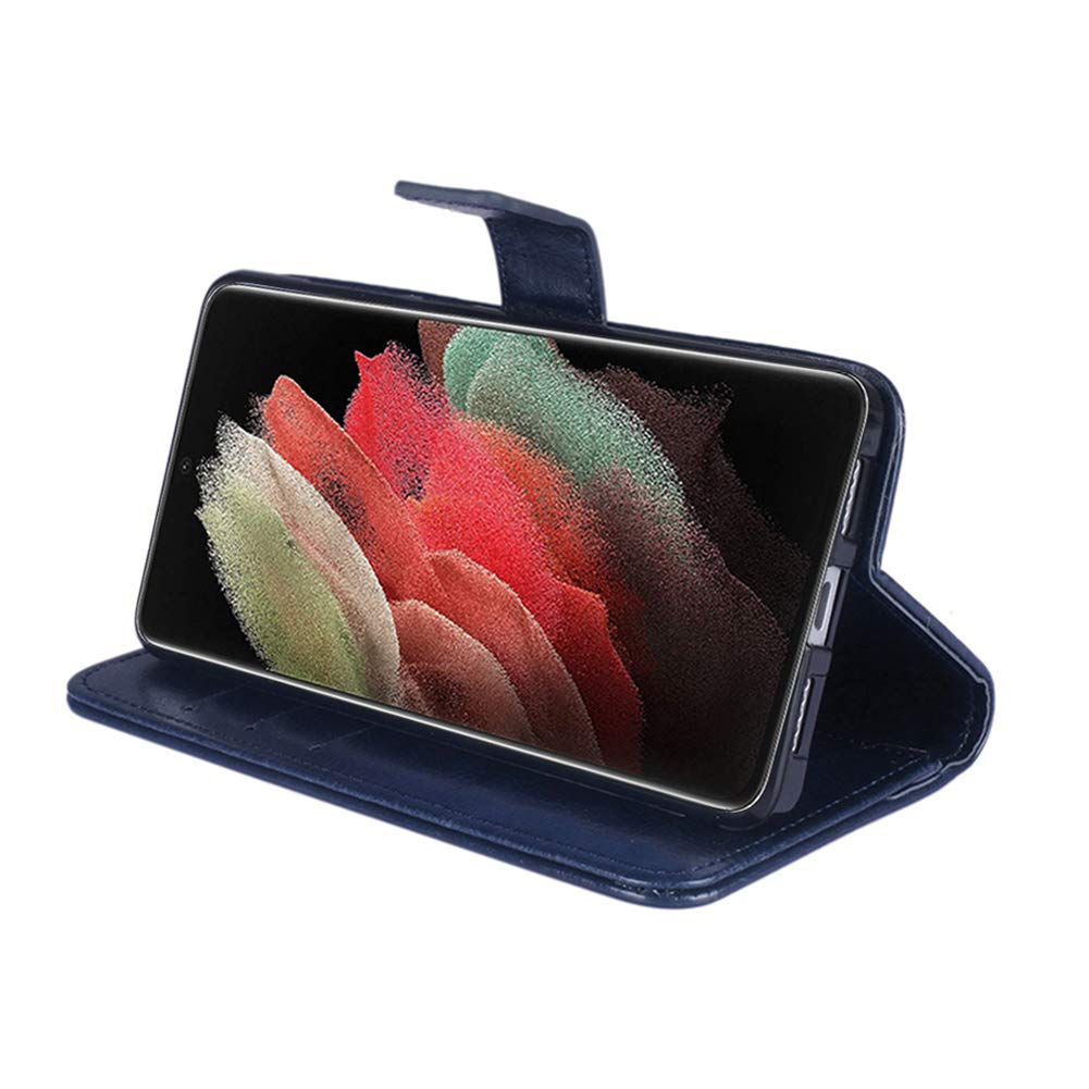 SONWO Cover per Oppo A74 4G / Oppo F19, Flip Caso in PU Pelle Case Cover Portafoglio Custodia per Oppo A74 4G / Oppo F19, [Kickstand] [Slot per Schede], Blu