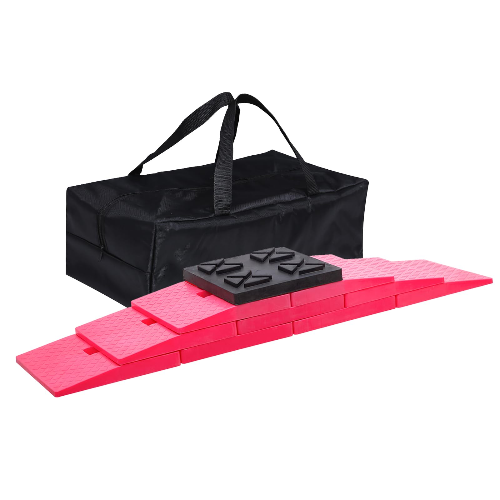 Photo 1 of Homeon Wheels RV Leveling Blocks Heavy Duty Camper Leveling Blocks,1 Rubber Leveling Block,3 Interlocking Leveling Blocks