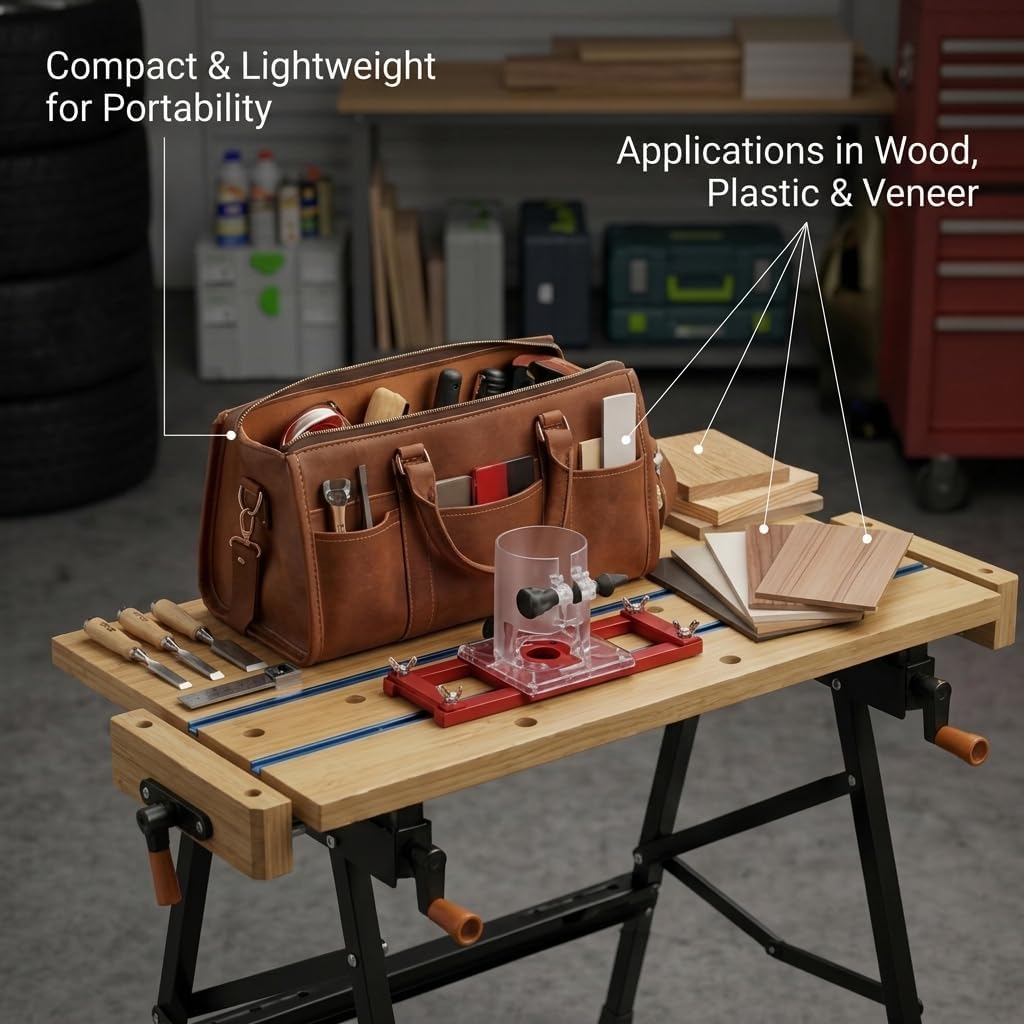 BAFOVY 2 in 1 Center Slotting Jig, Wood Trimmer Router...