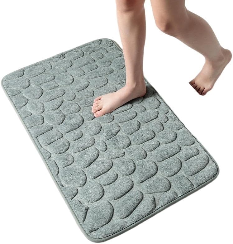 Miniatura 4 de antideslizante Alfombrilla De Baño Con Relieve De Adoquines, Alfombras De Baño Antideslizantes En Lavabo, Alfombra De Suelo Lateral De Bañera,