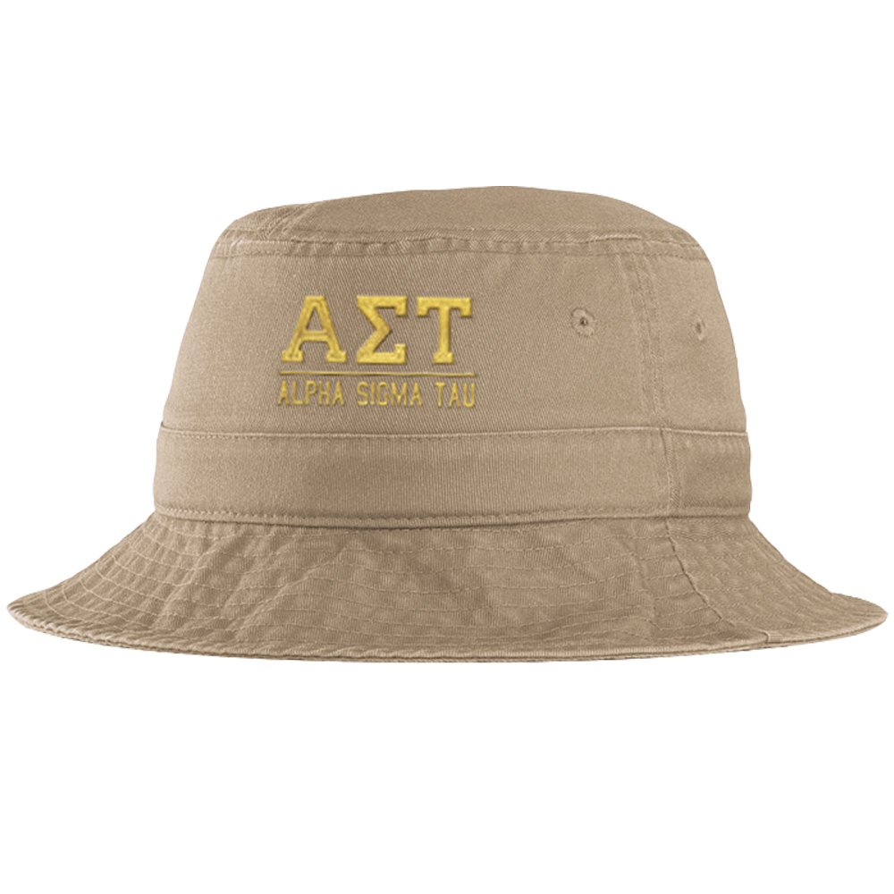 Women’s Alpha Sigma Tau AST Sorority Greek Letter Bucket Hat