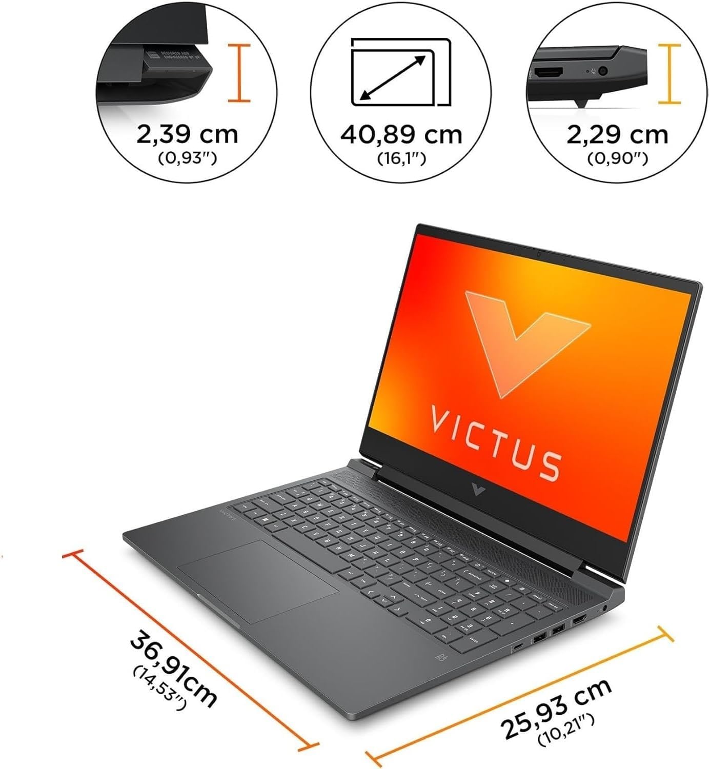 HP Victus 16-r0008sl Notebook, Intel Core i7-13700H, RAM 16GB DDR5 5600Mhz, 512GB SSD, Display 16.1" FHD IPS 144Hz, RTX 4060 8GB, Wi-Fi 6E, BLE 5.3, Windows 11, 3 Mesi di PC Game Pass inclusi, Grigio INTEL Core I7 13700H 16GB + 512GB - Immagine 5