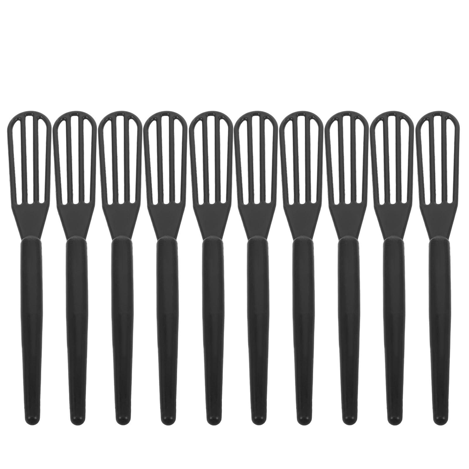 Garneck 10 pcs Hair Color Whisk Set: Plastic Dye Whisks for Hair Color Mixing Hair Dye Mixer for Salon Barber Shop Hairstylist Home Applicator Tool (Blcak)