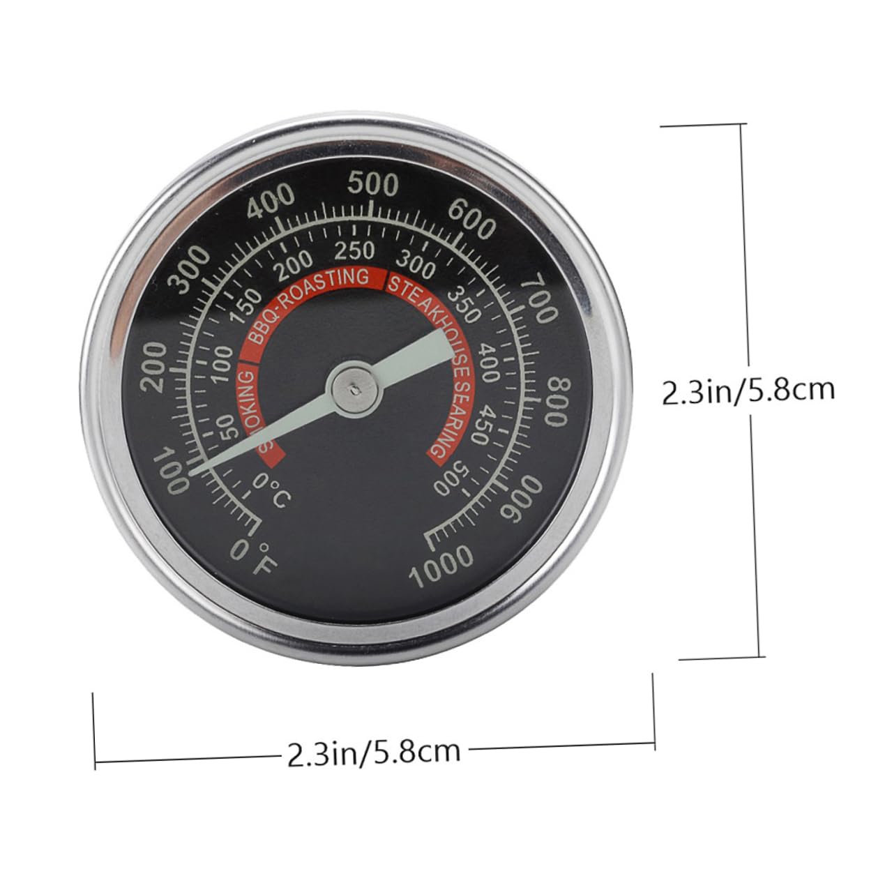 Unomor Bimetal Thermometer for Accurate Cooking Stainless Steel Oven Temperature Gauge Multifunction Baking Thermometer for Grills Smokers and Ovens Range
