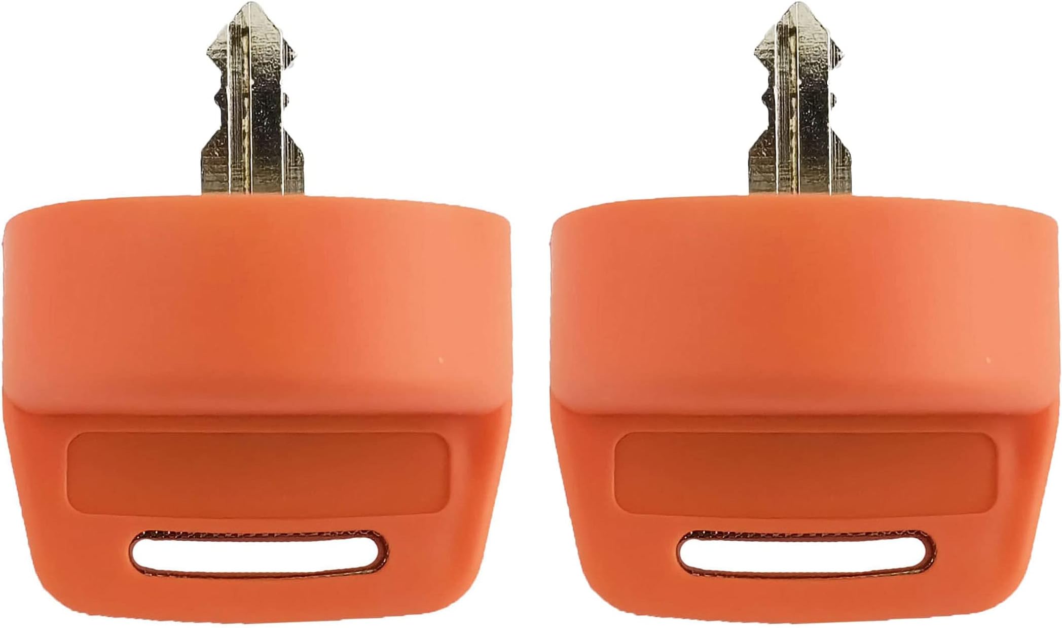 DVPARTS 2X Ignition Switch Key Cover Compatible with Polaris General Ranger Sportsman Quad RZR 570 800 900 XP1000 Yamaha G9 G14 G16 G22 G29 Golf Cart Key (Orange)