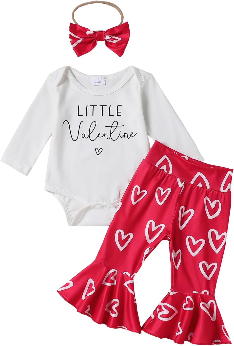 SEVEN YOUNG Newborn Baby Girl Valentine’S Day Romper Pant