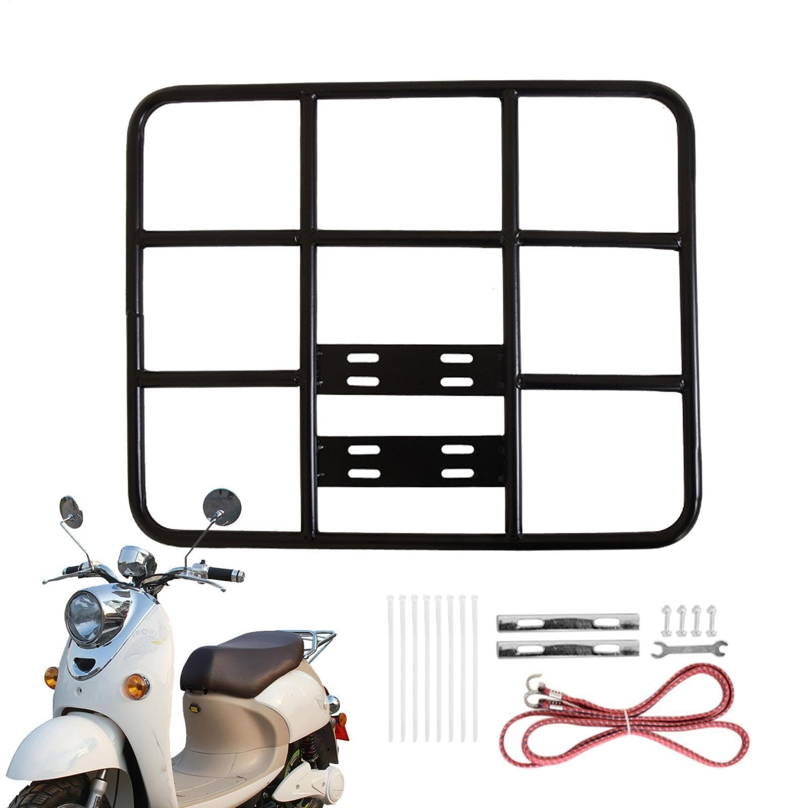 Cargo Rack Rear - Regolabile Rear Bike Rack ​with Basket | Takeaway Racks Metal Fixing Frame | Metal Waterproof Bike Front Racks For Cycling Delivery Takeaway, Food Delivery Box Bracket, Riding Equipm