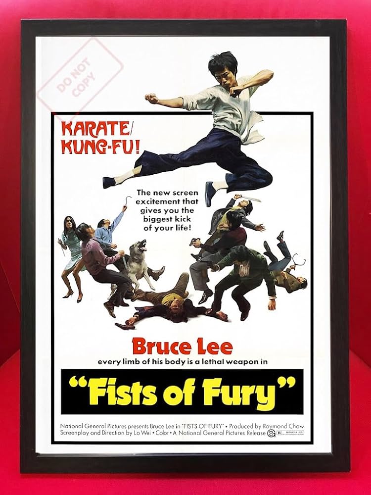 ドラゴン怒りの鉄拳 オリジナルポスター FISTS OF FURY ブルー ドラゴン怒りの鉄拳 オリジナルポスター FISTS OF FURY ブルー