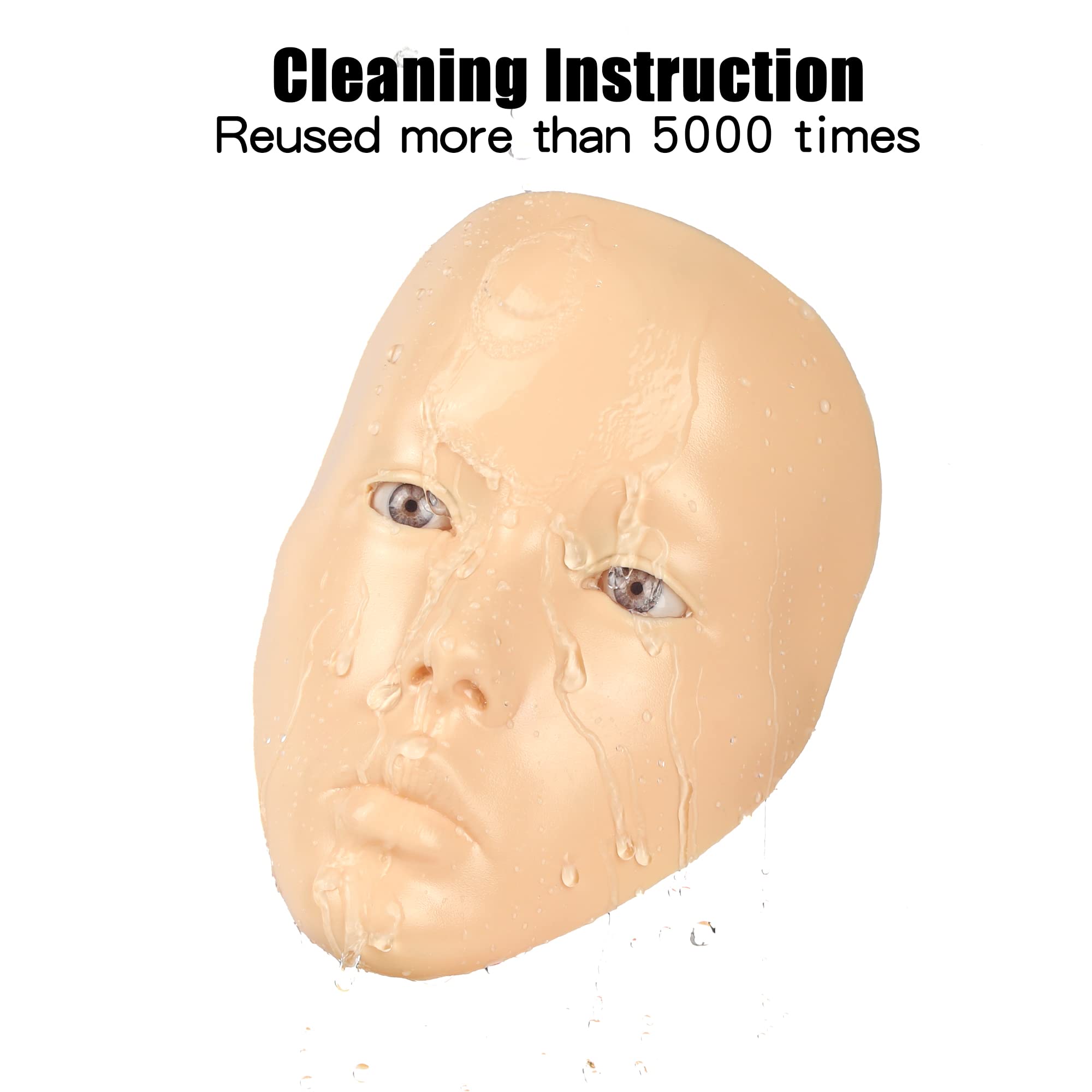 Makeup Practice Silicone Face Board