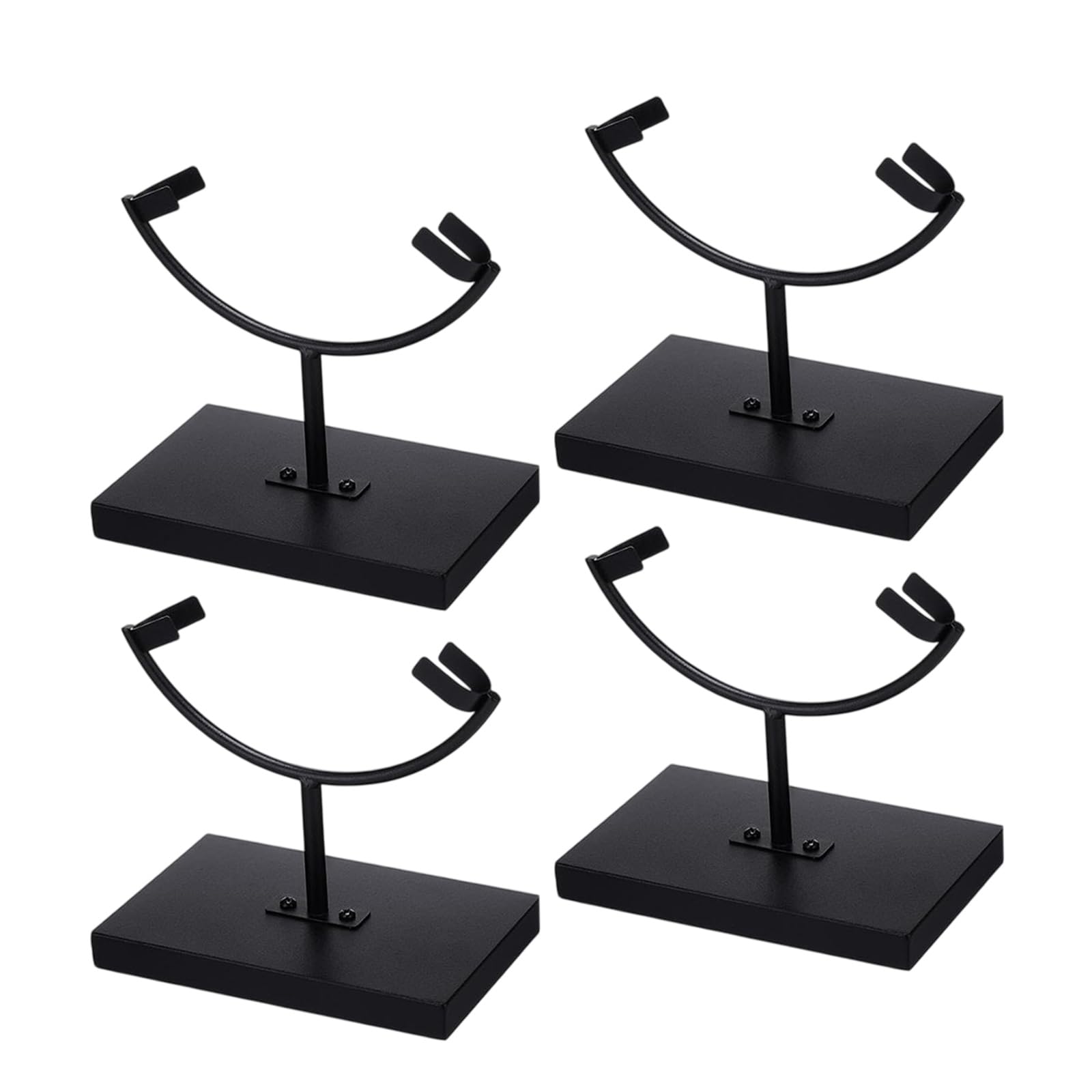 JAMIEKA Rock Display Stand with Base Metal Arm Display Stand Easel Holder for Geode Mineral Agates Gemstones Fossils Plate