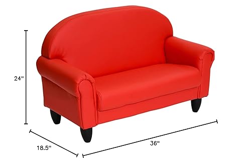 Miniatura 106 de Children's Factory As We Grow CF805-196 - Silla para niños pequeños, color rojo, asiento flexible para guardería o preescolar, silla de lectura para