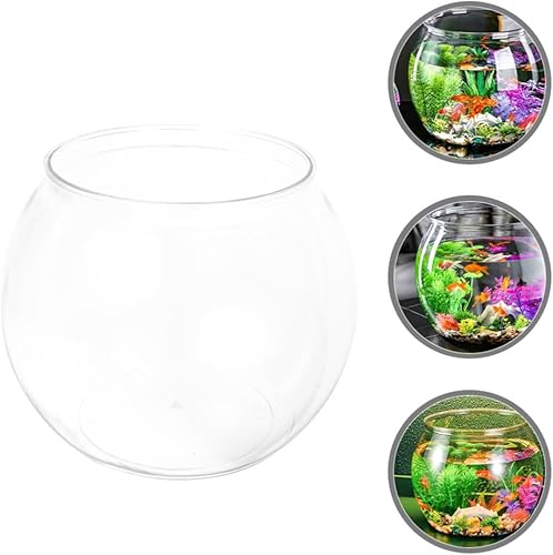 Miniatura 7 de Didiseaon Cuenco de pescado de plástico acuario tanque de peces pequeño pecera de plástico Ivy cuencos para centros de mesa de dulces, suministros