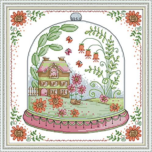 Kit Point de Croix 11CT Broderie Faire Soi-même Canevas Imprimé 40x50