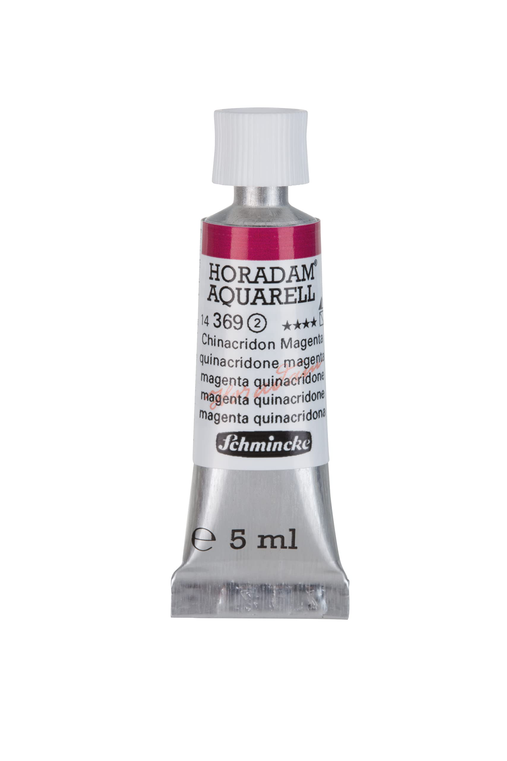 Schmincke Farba akwarelowa Horadam Aquarell - 369, Quinacridone Magenta, 5 ml