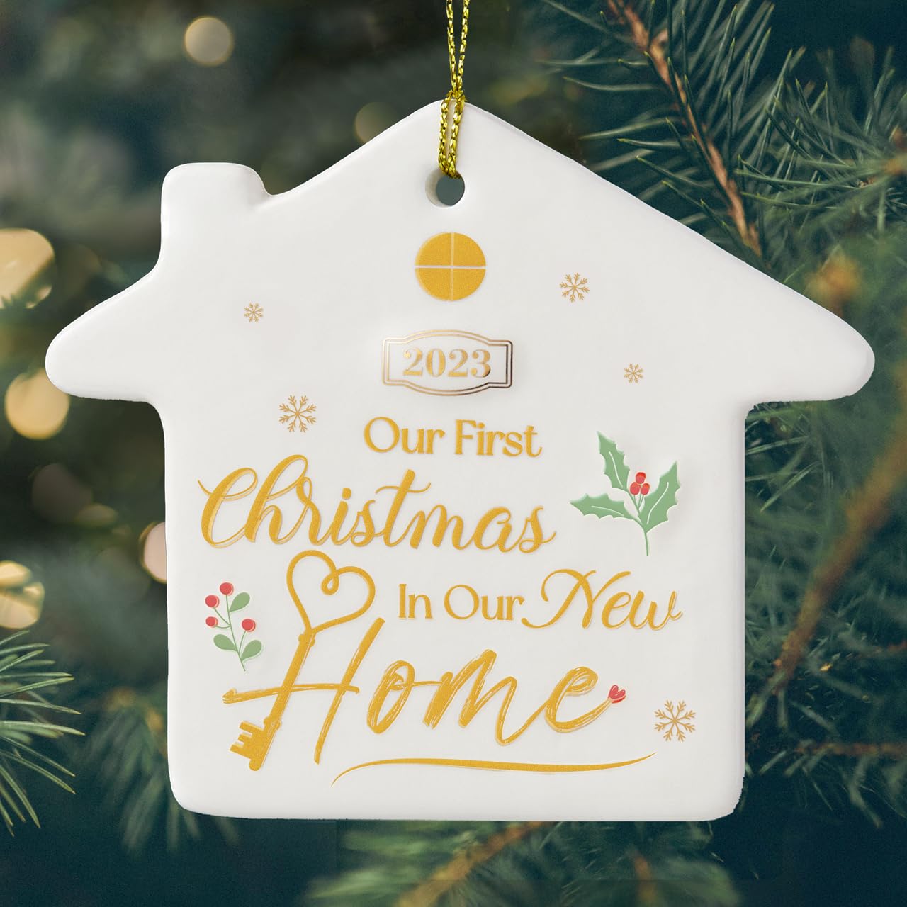 Ornamentos de casa nova 2023 - Primeiro Natal em nossa nova casa ...