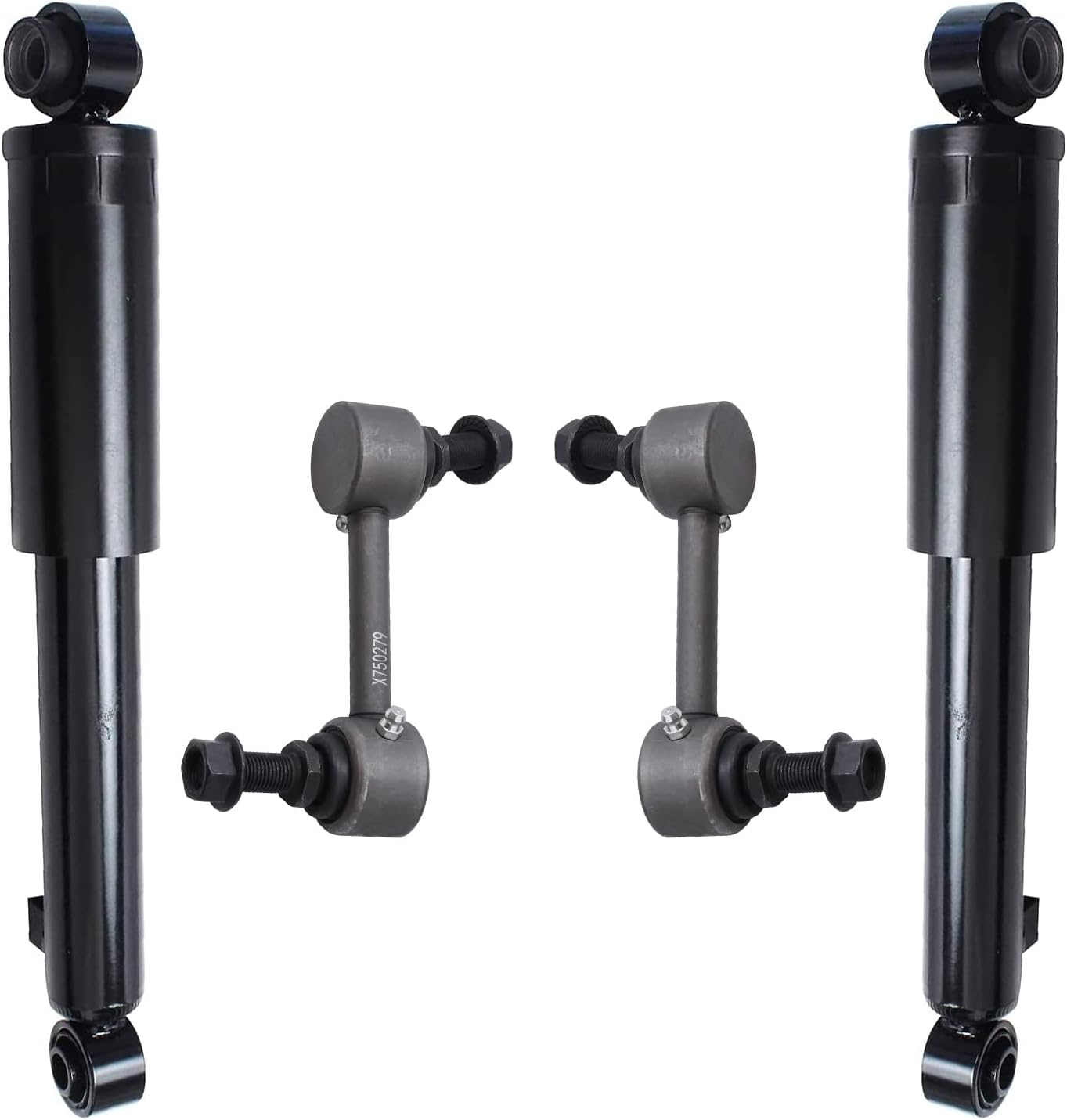 Detroit Axle Rear Shock Absorbers and Sway Bar End Links Kit