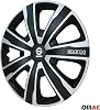 Sparco Palermo Wheel Trims 15 Inch Silver / Black Set of 4