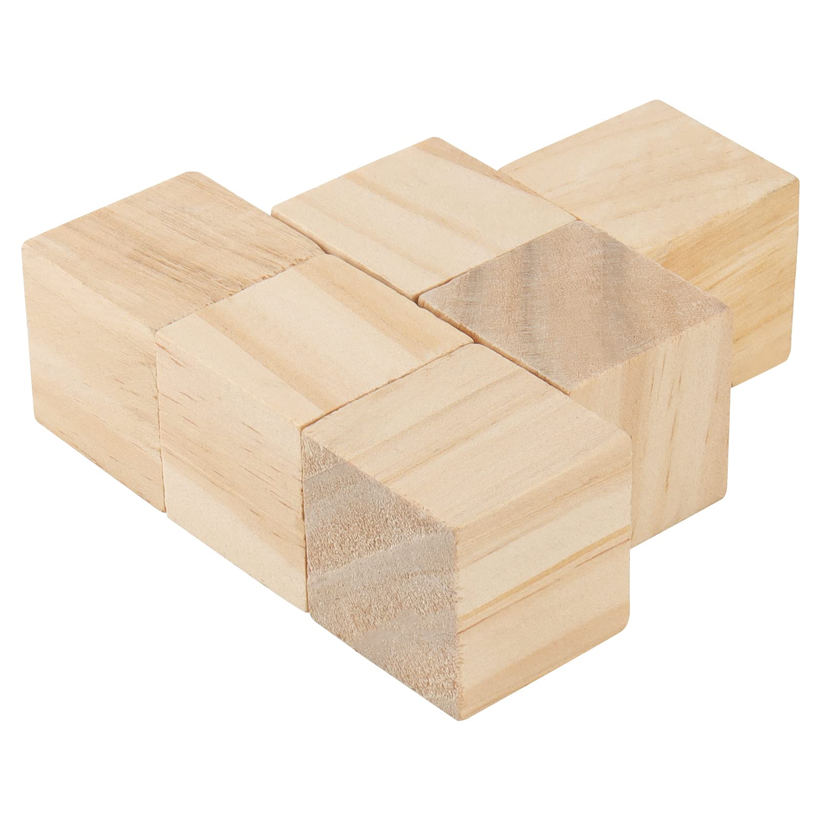 Snapklik.com : ZEONHEI 300 PCS 1 Inch Natural Wood Blocks