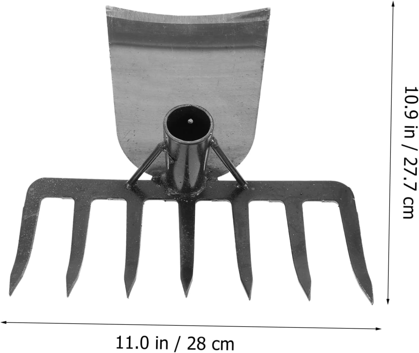 MERRYHAPY Multi-Functional Garden Hoe with Rake Durable Tool for Weeding Digging and Planting Versatile Gardening Supply for Home and Use