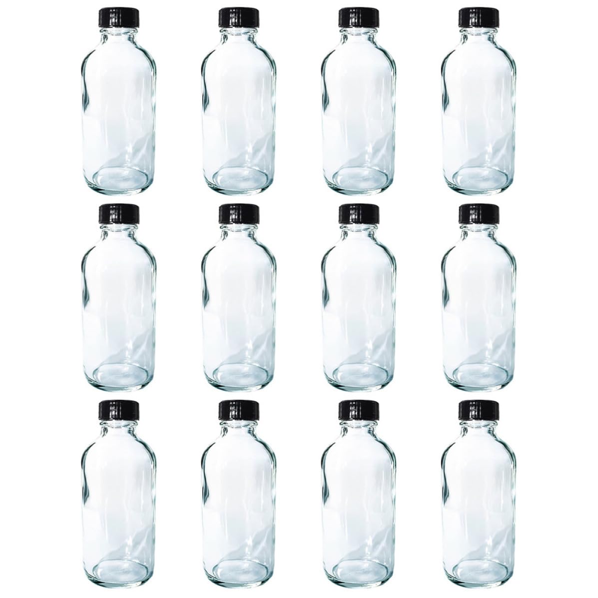 Glasreagenzflaschen Chemikalienflaschen 120ml 12 Stück aus Glas Auslaufsicher Leicht zu Reinigen und Transparente für Geeignet Labor und Krankenhaus