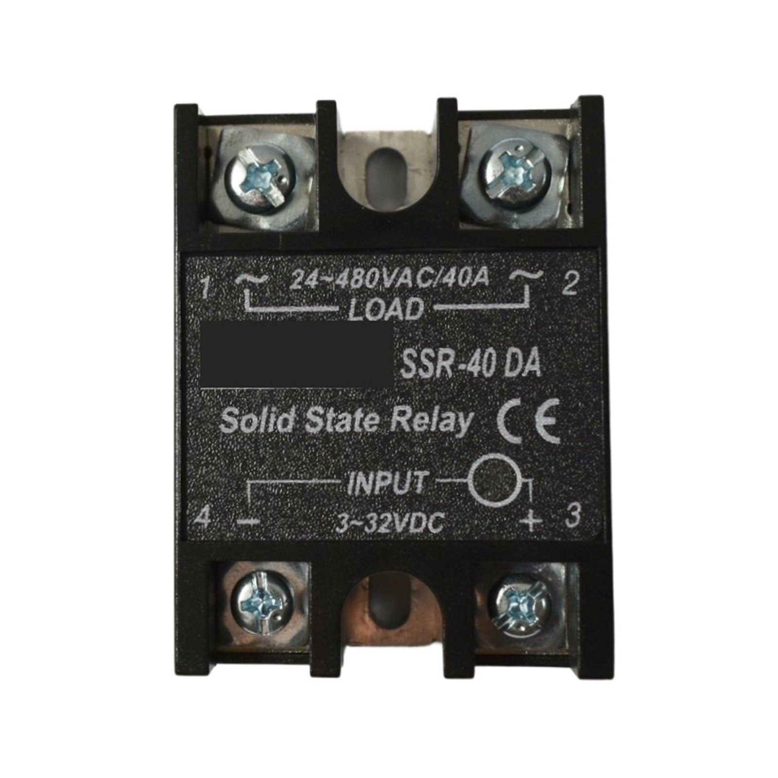 Modulo relè a stato solido da 12 V a 24 CC a CA SSR, carico 230, ingresso 3-32 for uso domestico SSR-10DA SSR-25DA 40/60/80/100/120DA