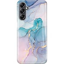 luolnh Compatible with Galaxy A14 5G Case,Samsung A14 5G Phone Case Marble Design Shockproof Slim Bumper Cover Case for Samsung Galaxy A14 5GAqua Green